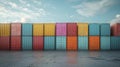 A group of shipping containers stacked high on a cargo ship illustrating the efficiency and costeffectiveness of