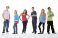 Group Shot Of Teenagers Royalty Free Stock Photo