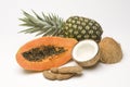 Group Shot of Tropical Fruits Royalty Free Stock Photo