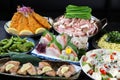 Various Japanese Party Dishes meeting Royalty Free Stock Photo