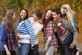 Group Of Six Teenage Friends Having Fun Royalty Free Stock Photo