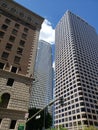 Group Skyscrapers in downtown of modern city Los Angels CA