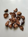 Group of Slice Dried Betel, /Areca nut. 