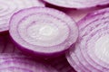 Group of Sliced Red Onion Rings Royalty Free Stock Photo