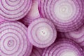 Group of Sliced Red Onion Rings Royalty Free Stock Photo