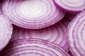 Group of Sliced Red Onion Rings Royalty Free Stock Photo