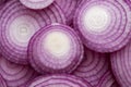 Group of Sliced Red Onion Rings Royalty Free Stock Photo