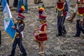 Group of small children Marching Band in Uniforms - Antigua, Guatemala