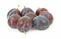 Group Small Italian Prune Plums Royalty Free Stock Photo