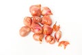 Group of small red onion. Royalty Free Stock Photo