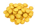 Group of small snack crackers Royalty Free Stock Photo
