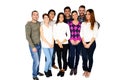 Group of a smiling friends standing together Royalty Free Stock Photo