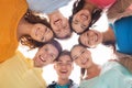 Group of smiling teenagers