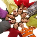 Group of smiling teenagers staying together Royalty Free Stock Photo