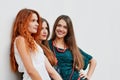 Group of smling Girlfriends Royalty Free Stock Photo