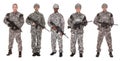 Group Of Soldier With Rifle
