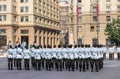 Change of guard at the Palacio de la Moneda