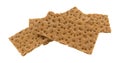 Group of sourdough whole grain crispbread crackers Royalty Free Stock Photo