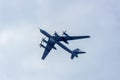 The group of Soviet strategic bomber Tupolev Tu-95