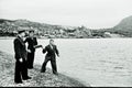 Group of soviet veterans in Sevastopol, USSR, 1950 Royalty Free Stock Photo