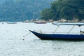 Speed boat for island hoping activities moored Royalty Free Stock Photo