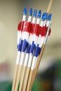 Group of sport bolt arrows in row Royalty Free Stock Photo