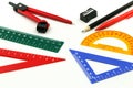 Group of stationery tools Educational tools supplies,back to school concept