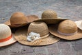 Group of straw Hats on Sampietrini Ground