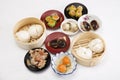 Group of stream Dim Sum chinese food Royalty Free Stock Photo