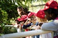 Group of student are in a field trip Royalty Free Stock Photo