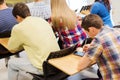 Group of students in classroom Royalty Free Stock Photo