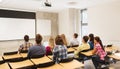 Group of students in lecture hall Royalty Free Stock Photo