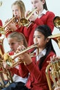 Group Of Students Playing In School Orchestra Together Royalty Free Stock Photo