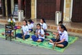 Group of Thai Students Playing Thai Musical