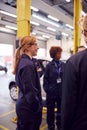 Group Of Students Studying For Auto Mechanic Apprenticeship At College