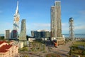 Group of Stunning Skyscrapers, the Iconic Landmark of Batumi City, Adjara Region, Georgia