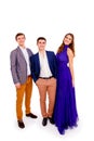 Group of a stylish young people Royalty Free Stock Photo
