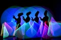 Sufi whirling dances in light painting