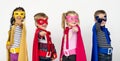 Group of superhero kid together