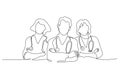 Group team of doctors therapist. Minimalistic design of medical people