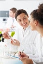 Group Of Technicians Working In Laboratory Royalty Free Stock Photo