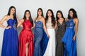 Group of Teen Girls Going To Prom Dance Royalty Free Stock Photo