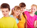 Group of teen people. Royalty Free Stock Photo