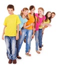 Group of teen people. Royalty Free Stock Photo