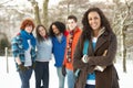 Group Of Teenage Friends Having Fun Royalty Free Stock Photo