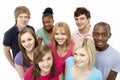 Group Of Teenage Friends In Studio Royalty Free Stock Photo