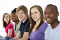 Group Of Teenage Friends In Studio Royalty Free Stock Photo