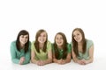 Group Of Teenage Girlfriends Royalty Free Stock Photo