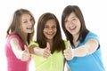 Group of Teenage Girlfriends Royalty Free Stock Photo