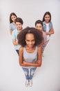 Group of teenagers Royalty Free Stock Photo